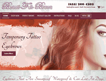 Tablet Screenshot of beauti-full-brows.com